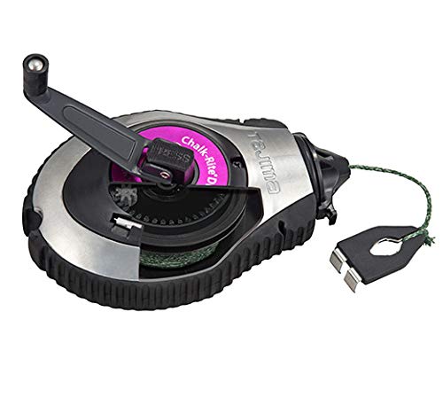 Tajima Chalk Box - Chalk-Rite Dura Snap-Line With 50Ft Extreme Bold 1.8 Mm Chalk Line & Integrated Handle Release - Cr403S #TOP1