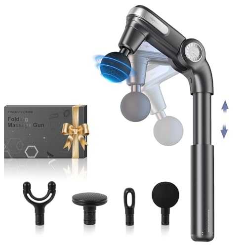 Pistolet de massage KingPavonini pliable avec poignée extensible pour le dos