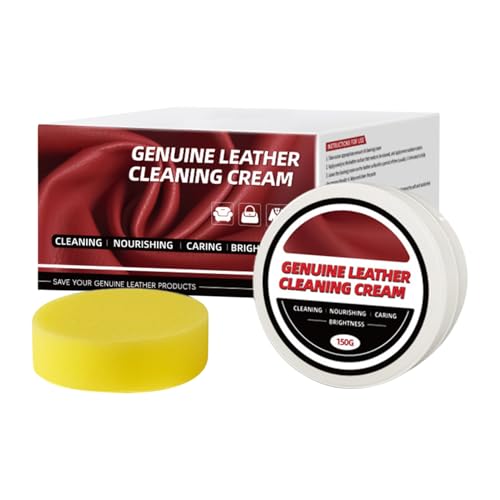 Generisch Cuidado del cuero – 9 x 5 cm – Pulido restaurador nutritivo protege, revitaliza superficies, repara crema limpiadora con | Cuidado de piel de larga duración para asientos de coche, bolsillos
