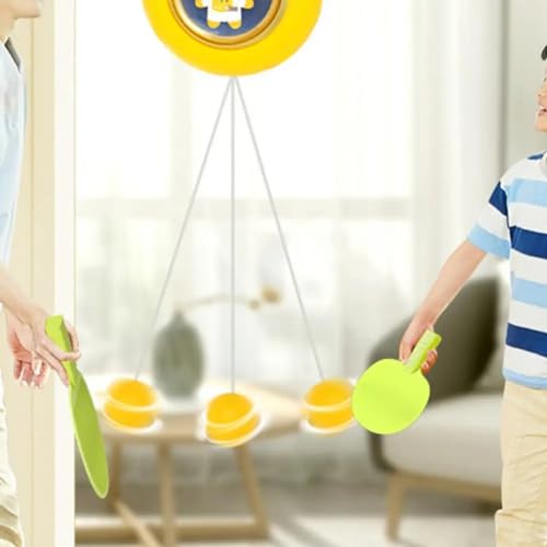 Image of Indoor Hanging Table Tennis Ping Pong Trainer Portable Set with Adjustable Height- Self Training Games- Random Design (Style-01)