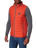 AirSeries Bugatti Sportswear Westen Chaleco de Plumas, Naranja, 58 para Hombre