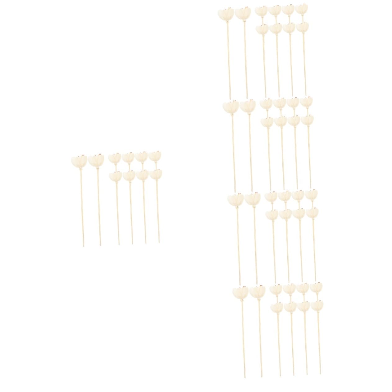 PRETYZOOM 50 Stück Aromatherapie-Rattan Diffusoren zum Selbermachen Blumendiffusor getrocknet Schilf künstlich wohnungseinrichtung wohnungsdeko beige Diffusorstäbe Diffusor-Werkzeuge hölzern
