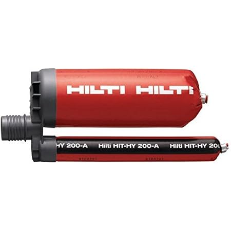 Hilti HY 200-R Injectable Mortar Epoxy - For Rebar & Anchor Rods In Concrete, No Hole Cleaning Needed