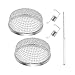 Osilly 2PCS RV Furnace Vent Screen, 2.8 Inch Stainless Steel Mesh Vehicle Water Heater Vent Cover with Installation Tool, Automotive Flying Screen Cover, Universal for RV Camper Caravan