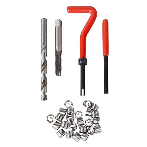VISLONE Juego de Reparación de Roscas, 30 Piezas M3 M4 M7 M9 M11Kits de Reparación de Roscas Kits para Reparación de Roscas para Automóvil Cover