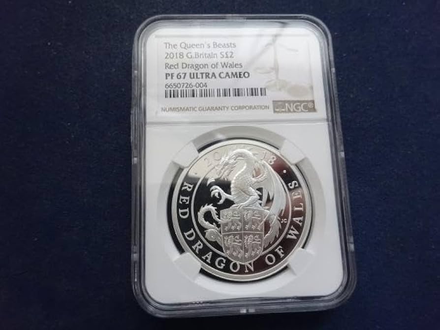 2018年 クイーンズビースト 5オンス 銀貨 　 ULTRA CAMEO 2018年 クイーンズビースト 5オンス 銀貨 ULTRA CAMEO 最高鑑定