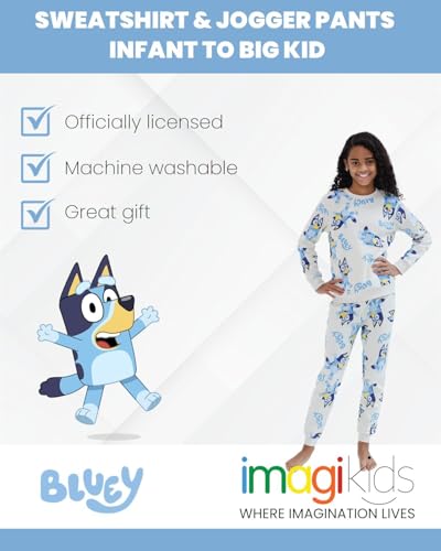 Image of Bluey Fleece Sweatshirt and Jogger Set Toddler to Big Kid