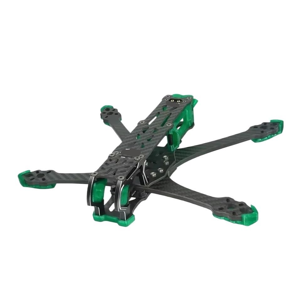 Spare parts Marco MK5D DeadCat de 5 pulgadas Mark5 DC con pieza de impresión 3D Compatible con unidad de aire O3 RC DIY Dron de carreras con visión en primera persona GEP MK5(Pro Green DC)