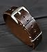 Dark Brown Leather Watch Strap - Handmade Distressed Band - Replacement watch Strap - Gift for Man - Customized Gift