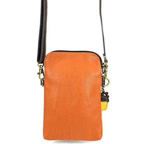 Image of CHALA Woodland Animal Collection Cell Phone Crossbody Purse-Women PU Leather /Canvas Multicolor Handbag with Adjustable Strap
