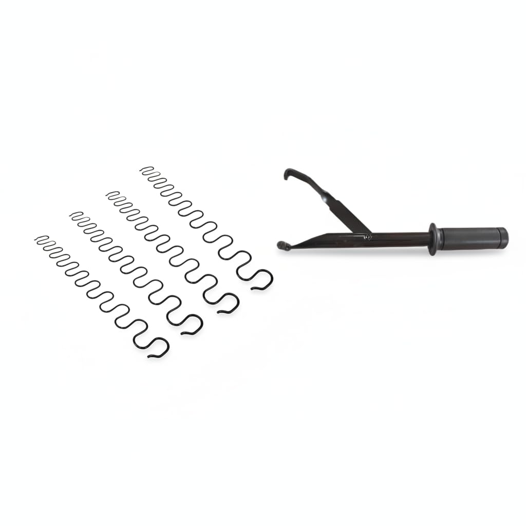 Juego de Repuesto de para Tapicería de Sofás con Clips, Clavos E Instalador para Fijación de Armazones de Muebles.