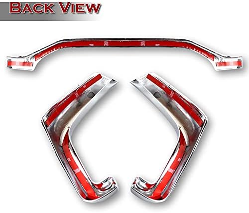 Miniatura 3 de Moldura cromada plateada para salpicadero compatible con Ford F150 F-150 2015 2016 2017 2018 2019 2020 2021, cubierta de tira de instrumentos de