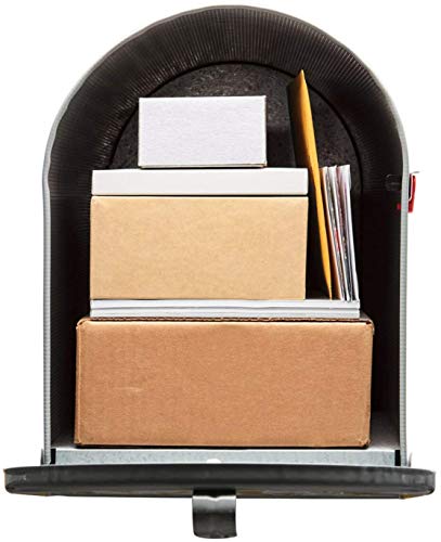 Colibyou Post Mount Mailbox Extra Large Postal Storage Box Gray Galvanized Steel Heavy - Mailboxes For Outside - Large Mailbox. #TOP3