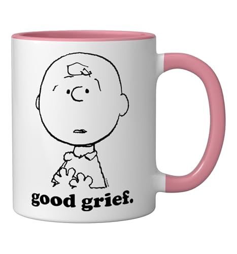 Mug cerámico Peanuts Rosa/Blanco 11oz miniatura 2
