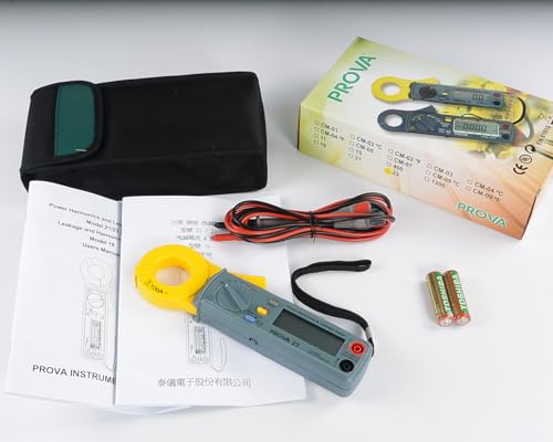 Taiwan Quality PROVA 23 Power Harmonics & Leakage Tester High Accuracy 10?A Resolution Active Reactive and Apparent Power, Leakage Harmonic Detector AC Current Harmonic Analysis