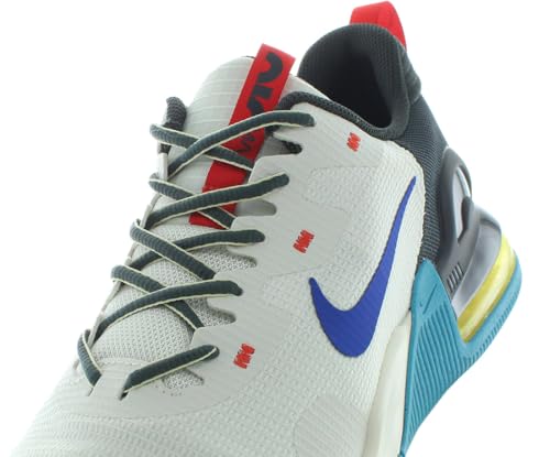 Image of Nike Unisex Air Max Alpha Trainer 5 - Lace Up Mesh Style Training Shoe - Off White /Blue, 13.5 Women /11.5 Men