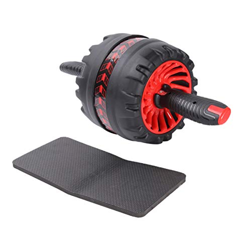 Roda fitness Besportble com joelheira para treino, equipamento de exercício com roda de rolo de ABS