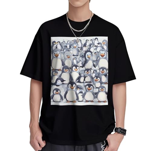 T-shirt pingouins femme en coton pour vos sorties décontractées et journées d'été
