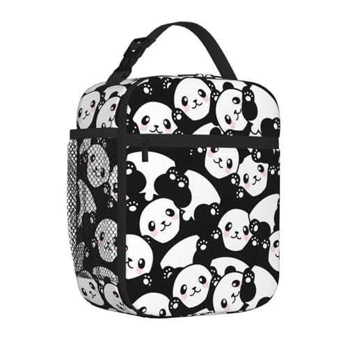 soldwellsd Sac à déjeuner isotherme réutilisable avec motif colibri et fleur - Pour homme et femme - Pour le bureau, le travail, les voyages, le pique-nique, le camping – vue 2
