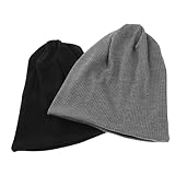 Gatuida 2 Stück Winter Winddichte Fahrrad Skull Cap Beanie für Herren Warme Laufmütze...