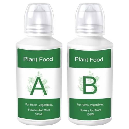 SOILLESS -KULTKUNG AB NUTIENT LÖSUNG - A+B Pflanzendünger, aeroponischer Dünger | Hydroponische Pflanzen Nährstofflösung Set, Blumen umfassende Ernährung wissenschaftliche Formu