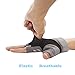 Luwint Women Fingerless Yoga Gloves Non Slip Padded - Barre Pilates Fitness Workout Training Wrist Exercise Accessories (Black, Medium)