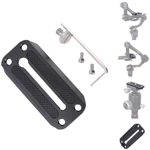 NICEYRIG Arca Typ Schnellwechselplatte, Kamerastativ, Schnellwechselplatte mit 1/4-20 Schraube, 1/4 Gewinde und rutschfest für Arca Stativ/DJI DJI Ronin RS3/RS3Pro/RS2/RSC2/SC-550 NICEYRIG Arca Typ Schnellwechselplatte, Kamerastativ, Schnellwechselplatte mit 1/4-20 Schraube, 1/4 Gewinde und rutschfest für Arca Stativ/DJI DJI Ronin RS3/RS3Pro/RS2/RSC2/SC-550