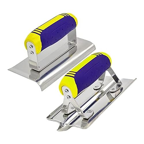 Tagtight Set di Strumenti per Molatrice e Scanalatrice per Calcestruzzo Kit di Finitura per Cemento, Stucco e Intonaco In Acciaio Inossidabile e Blu