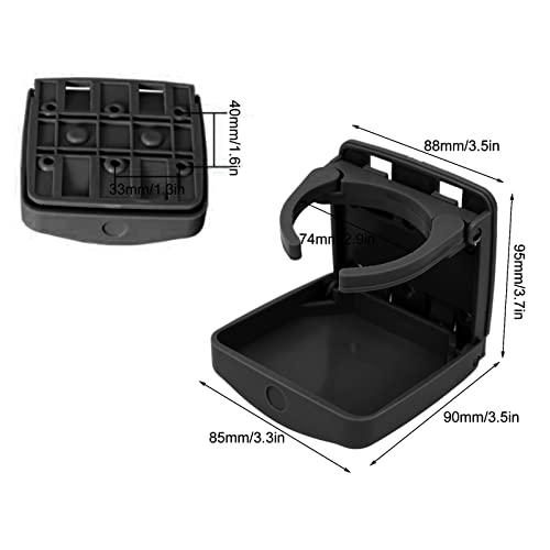 Portavasos plegable para carro, negro, uso interior miniatura 4