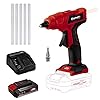 Einhell Pistola Incollatrice a Batteria TE-Cg 18 Li-Solo Power X-Change, Li-Ion, 18 V, Max. 170 °C, Pronta per l'Uso in 120 Secondi, Incl. 5 Stick Colla + 2,5 Ah Power X-Change Batteria