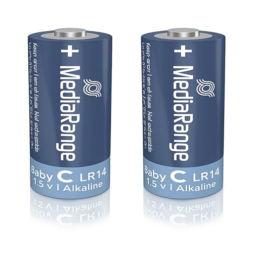 MediaRange Premium Baterías (2) 1,5V MRBAT108 LR14 Alkaline Baby C
