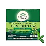 ORGANIC INDIA Tulsi Green Classic Tea 50 sachets de thé