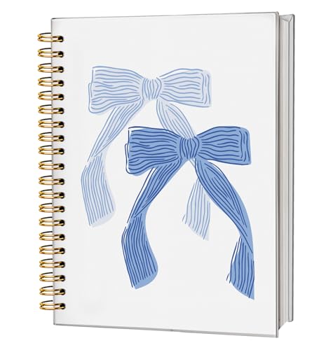 Carnet de notes à spirales rétro, journal intime esthétique et cahier de texte chic pour fille