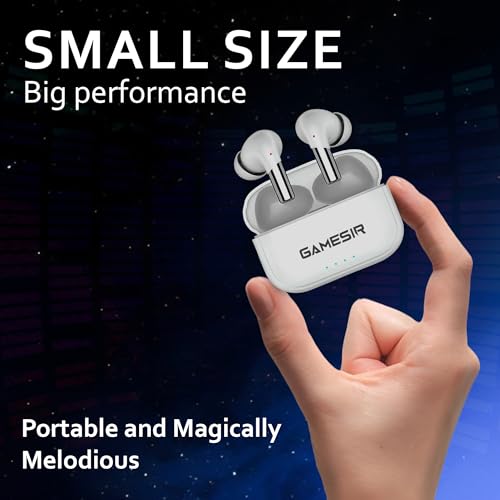 Image of GameSir Fusionbeatx Pro Wireless Noise Cancelling In Earbuds-Sound Optimize, 42H Playtime, 45Ms Low Latency, 12Mm Bass Drivers, Zen Enc Mic, Ipx5 Water Resistance, Bluetooth 5.3, Type-C Charging(Grey)