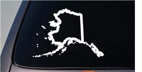 EZ-STIK Alaska State 6" Sticker Decal car Truck Window College