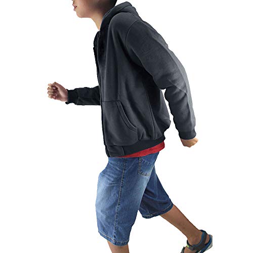 Boys' Sherpa-Lined Fleece Zip-Up Hoodie Sweatshirts Youth Kids Serpa Fleece Sweatshirt3