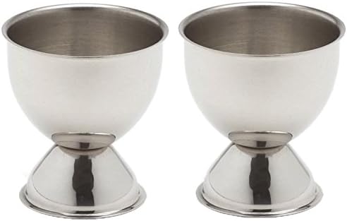 Set of 6 Handcrafted Stainless Steel Egg Cups
