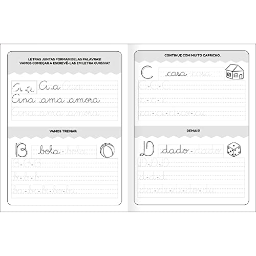 Tilibra - Cartilha de Atividades de Alfabetização - Letra Cursiva Académie 8 Folhas