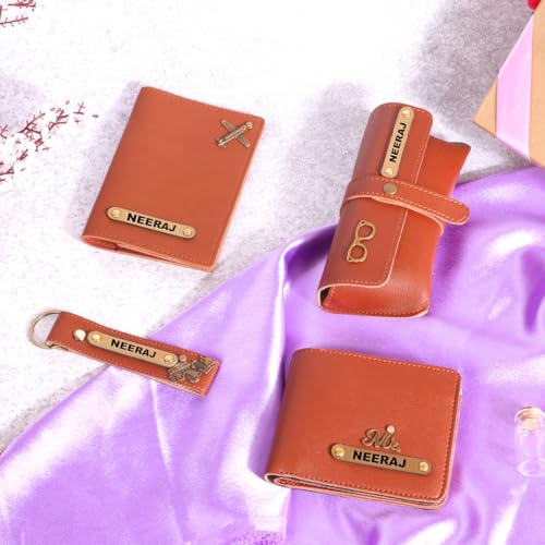 Image of ncgifts Personalized Leather Wallet Gift Hamper for Men | Gift for Man |Gifts for Man|Personalised Gifts for Men| Diwali Gifts for Family and Friends| Diwali Gift |Diwali Gift Hamper