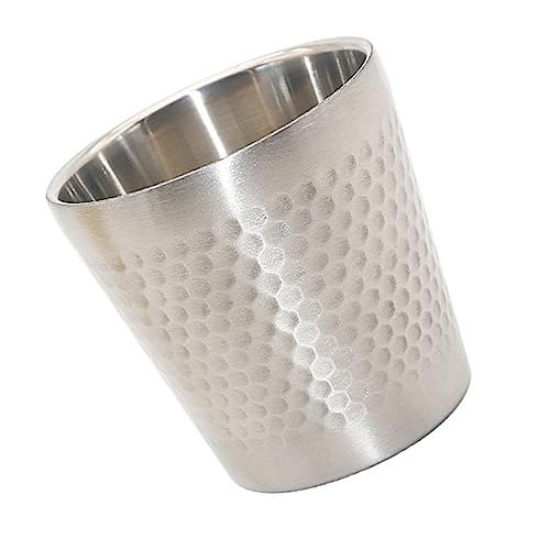 Outanaya Tazón de Afeitar Inoxidable Resistente para Hombres Recipiente para Jabón de Afeitado Portátil para Barberías y Doméstico