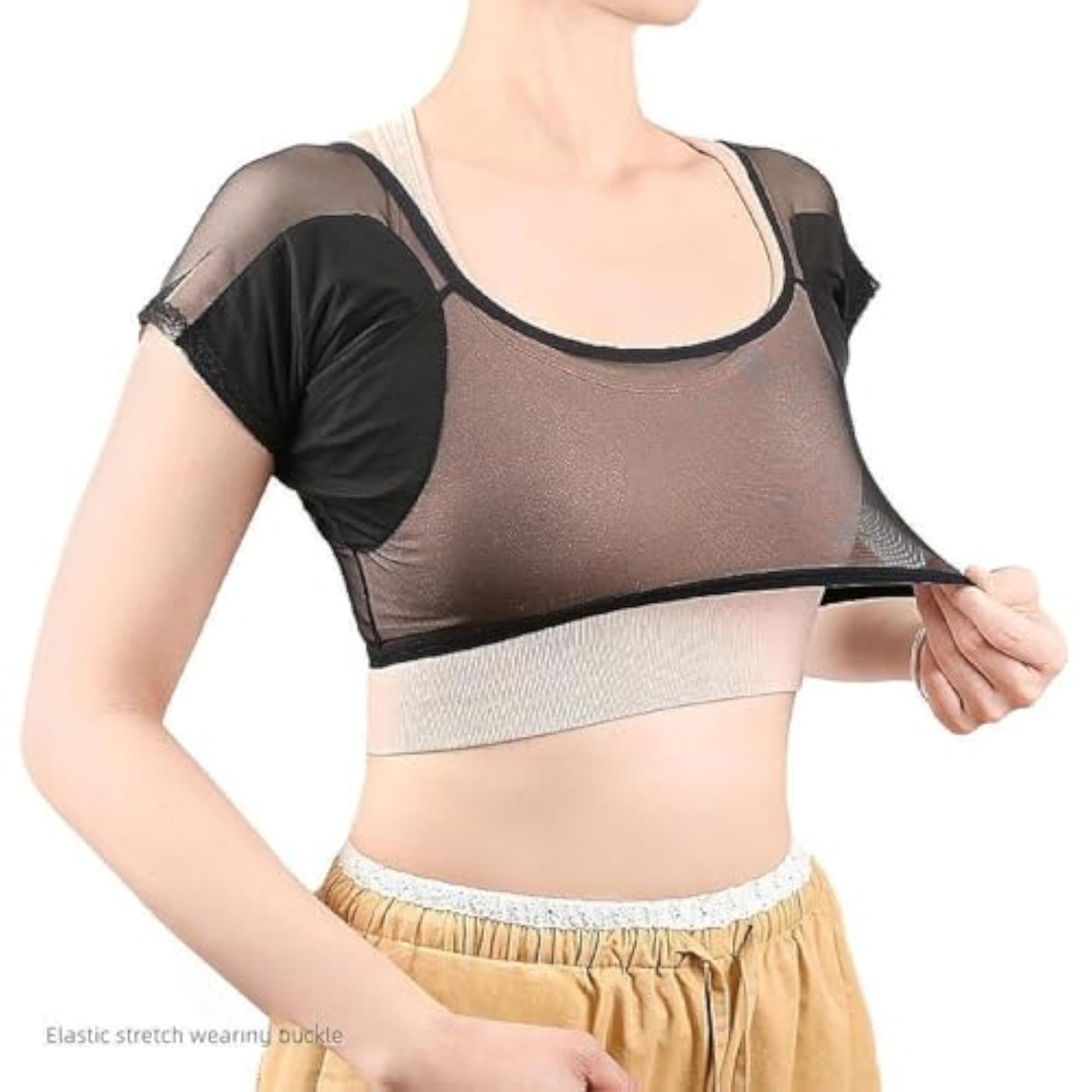 Underarm Sweat Vest for Fitness, Black