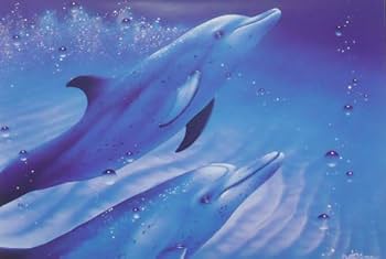 イルカ×アート　ラグ　タペストリーvintageドルフィンいるかブランケット イルカ×アート ラグ タペストリーvintageドルフィンいるか