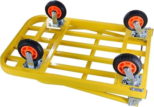 Carretilla plegable de acero resistente amarilla miniatura 4