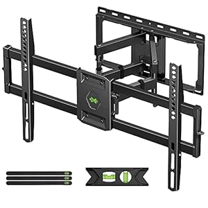 USX MOUNT Full Motion TV Wall Mount for Most 47-84 inch Flat Screen/LED/4K TV, TV Mount Bracket Dual Swivel Articulating…
