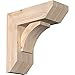Ekena Millwork BKT0604X14X14THR06SDF Thorton Slat Smooth Bracket w/Offset Brace, Douglas Fir