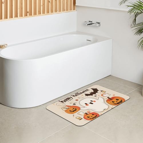 Paillasson Intérieur Citrouille Tapis De Sol Antidérapant Entrée 40x60cm - 6