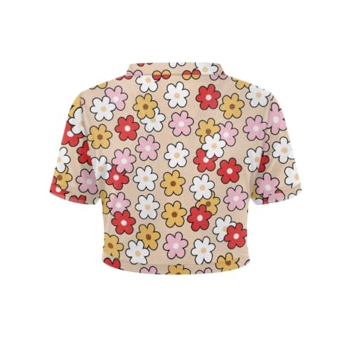 Image of Womens Short Sleeve Cardigans Lightweight Summer Cardigan Trendy Bolero Shrug Cute Floral Cardigan Sheer Bolero