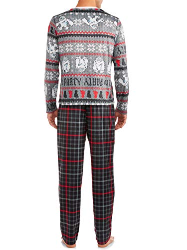 Briefly Stated Yeti to Party Men's 2 Piece Pajamas Set2