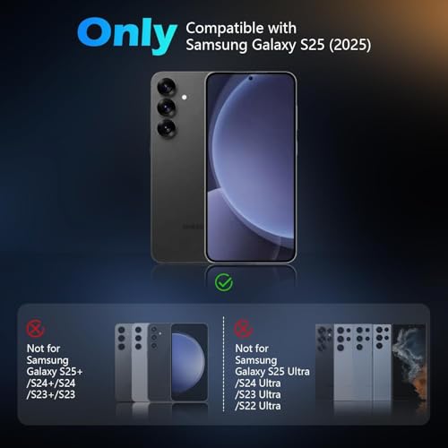 Image of Xmon Back Camera Lens Protector for Samsung Galaxy S25 (1 Pack) Premium Camera Glass Protector Guard, Anti-Scratch, Ultra-Clear, Easy Installation