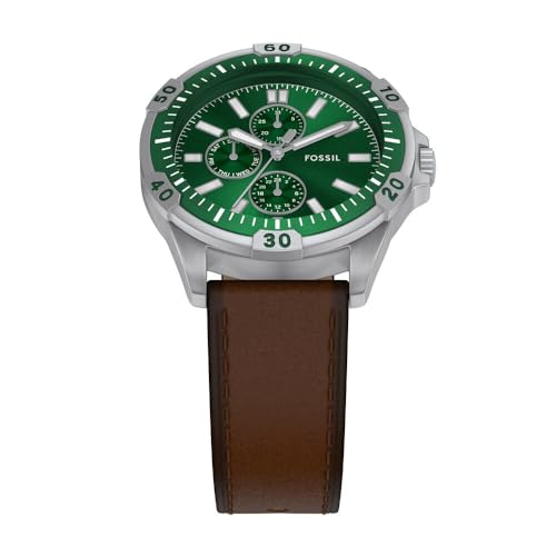 Miniatura 4 de Fossil Garrett Reloj Hombre, Movimiento Multifunción de Cuarzo con Correa de Acero Inoxidable o Cuero
